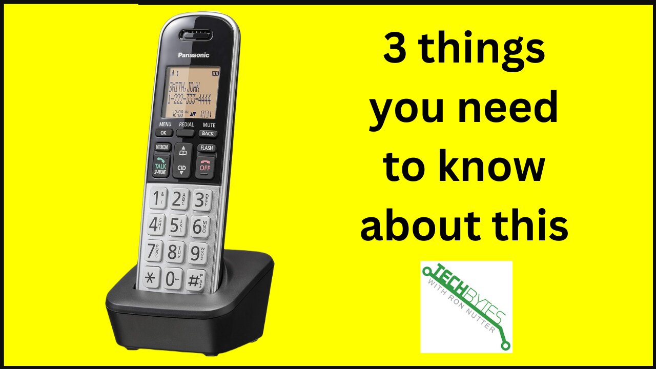 3 things to know about the Panasonic Compact Cordless Phone with DECT 6.0