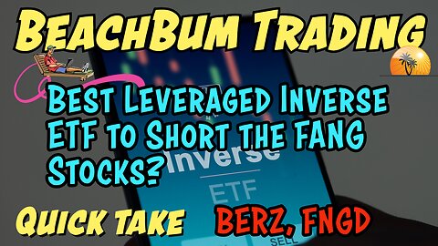 Best Leveraged Inverse ETF to Short the FANG Stocks? | BERZ | FNGD | Quick Take