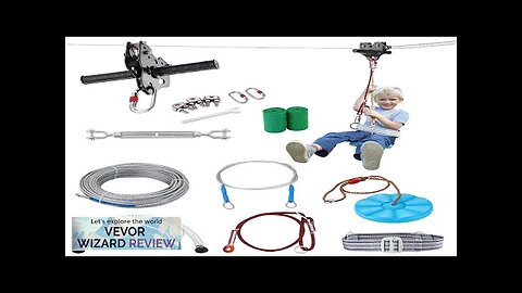 VEVOR Zipline Kit for Kids and Adult 60 ft Zip Line Kits Review