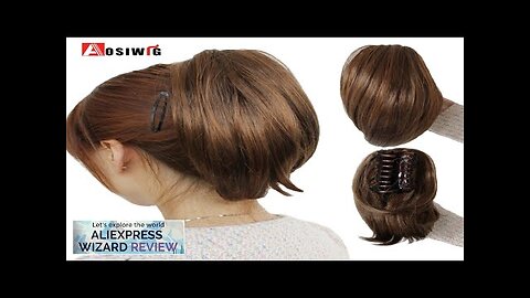 AOSIWIG Synthetic Short Straight Claw Clip In Ponytail Cute Girls Hair Heat Review