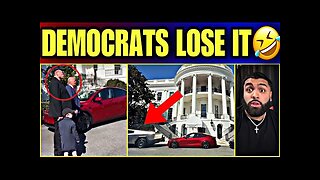 MUST SEE!! Elon Musk & Trump Hilariously TROLL Democrats by Flooding White house with TESLA Cars