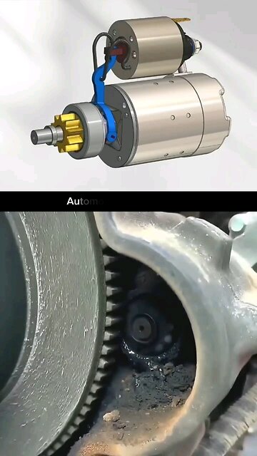 Combustion engine starter motor