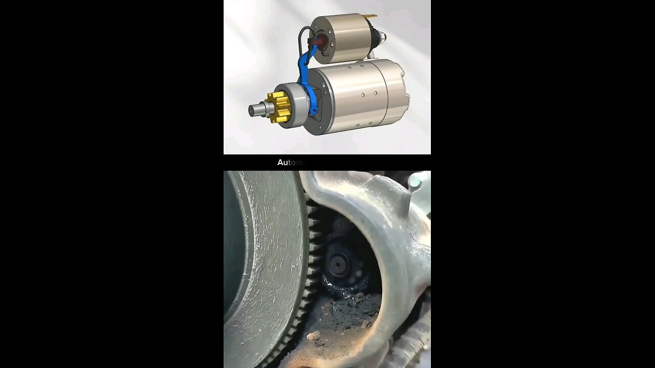 Combustion engine starter motor