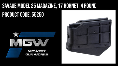 Savage Model 25 Magazine, 17 Hornet, 4 Round - 55250