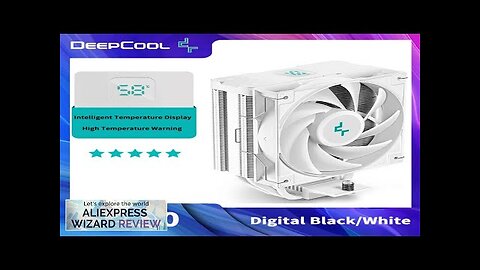 DeepCool AG400 Digital Black/White CPU Cooler 4 Heat Pipe 2100 RPM PWM Review