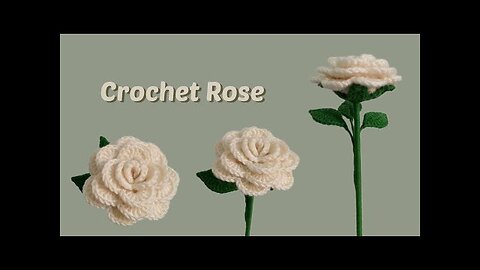 How to crochet an Easy Rose - Step by step and beginner FRIENDLY - Crochet flowers