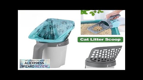 Cat Litter Scooper Portable Pet Cat Litter Sand Shovel with Storage Box Review