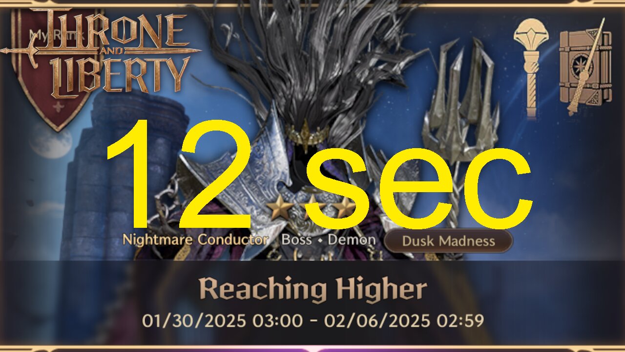 Reaching Higher 12 sec (Wand + Staff) - Throne and Liberty