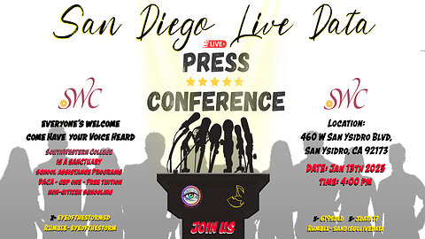 Eye of the STORM LIVE-> PRESS CONFERENCE SOUTHWESTERN COLLEGE