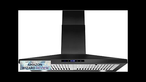 SNDOAS Range Hood BlackWall Mounted Range Hood 30 inchesBlack Kitchen Hoods Review