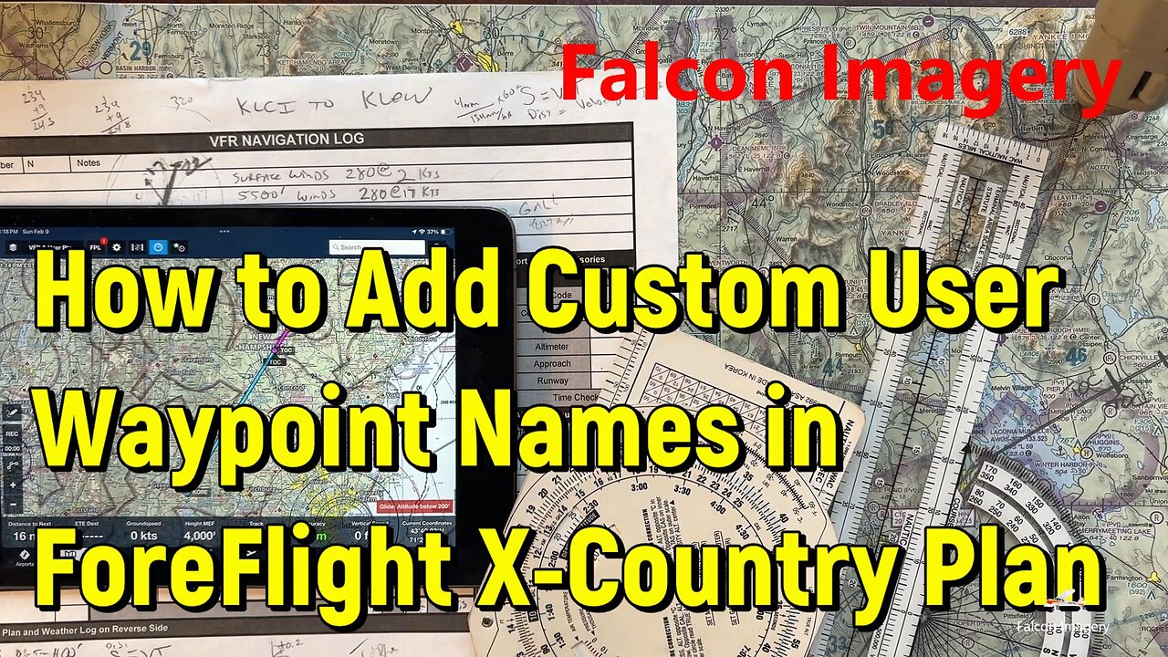 How to Add Custom User Waypoint Names in ForeFlight Cross-Country Flight Plan