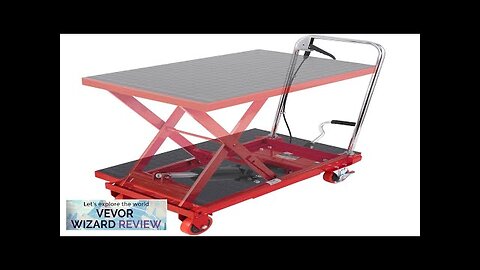 VEVOR Hydraulic Lift Table Cart 500lbs Capacity 28.5" Lifting Height Manual Single Review