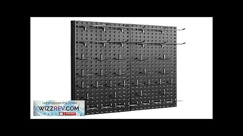 Metal Pegboard Panels 2 Pcs 24" x 12" Wall Organizer for Garage Review