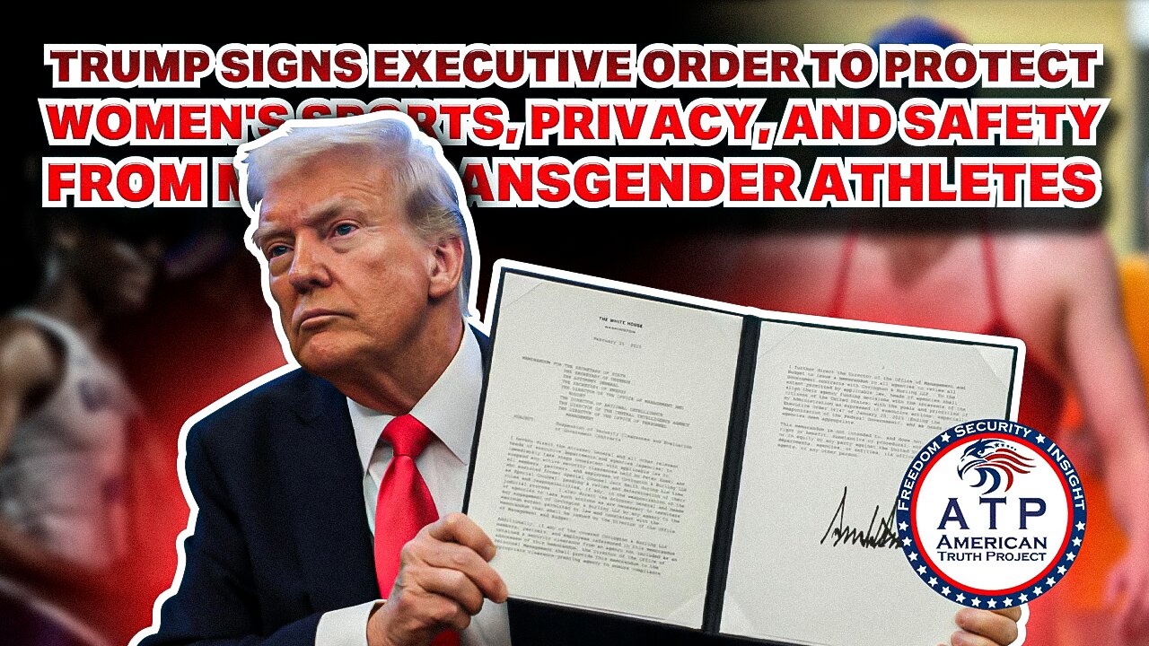 TRUMP SIGNS EXECUTIVE ORDER TO PROTECT WOMEN'S SPORTS, PRIVACY, AND SAFETY FROM MALE ATHLETES