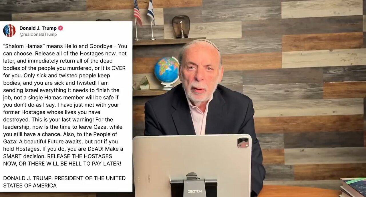 Final warning from President Trump to Hamas!
