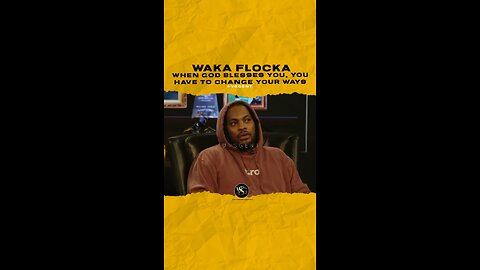 @wakaflocka When god blesses you, you have to change your ways