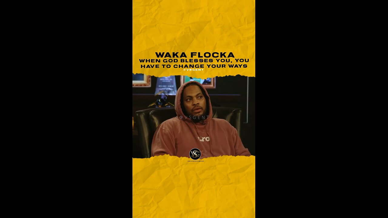 @wakaflocka When god blesses you, you have to change your ways