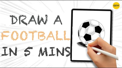 How to Draw a Football/Soccer Ball in 5 minutes | Easy Step-by-Step tutorial