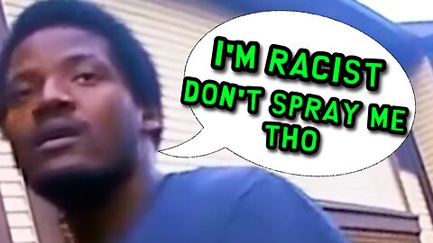 RACIST fights multiple officers then regrets it