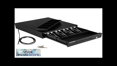 VEVOR Cash Register Drawer 13" 12 V for POS System with 4 Review