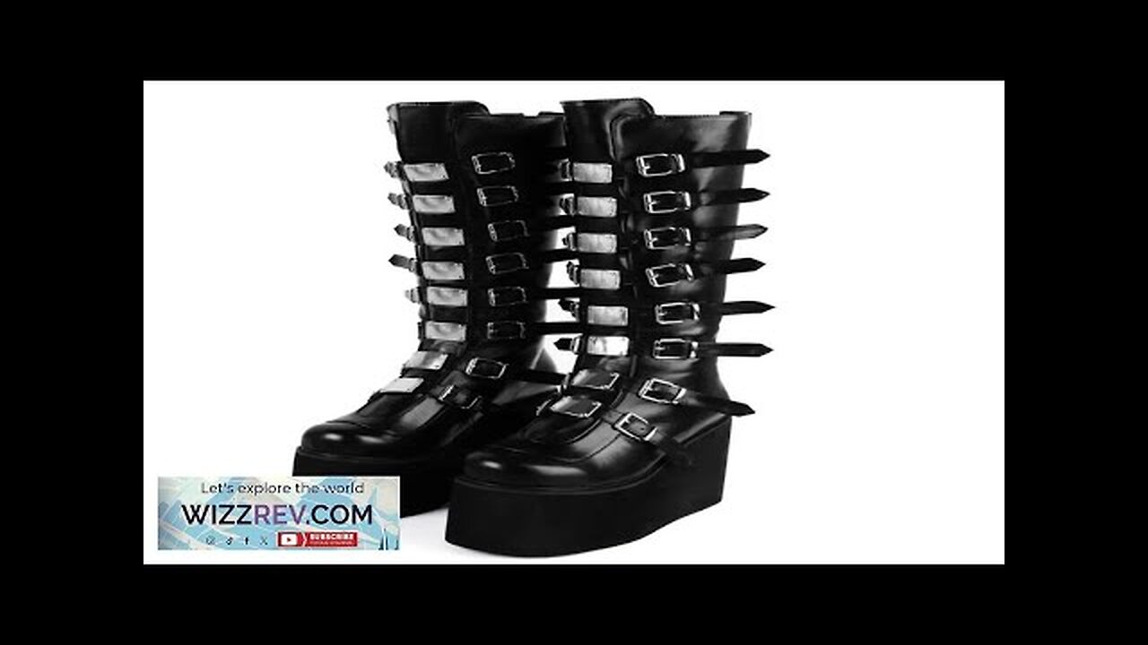 Brand Design Female Wedges High Heels Thigh High Boots Fashion Black Platform Review