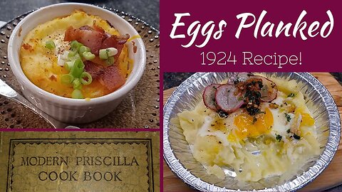Eggs Planked * Vintage 1924 Breakfast Recipe from Modern Priscilla