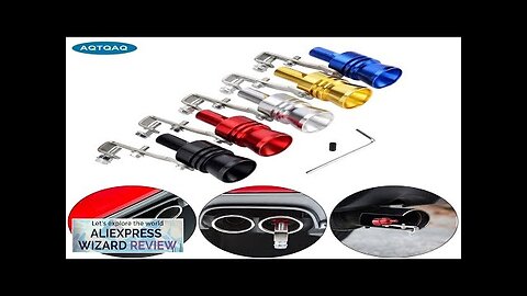 Universal Aluminum Turbo Sound Exhaust Muffler Pipe Whistle Car Blow off valve Review