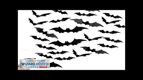 DIYASY Bats Wall Decor120 Pcs 3D Bat Halloween Decoration Stickers for Home Review