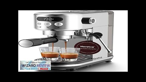 Neretva 20 Bar Espresso Machine Super Compact Espresso Maker with LED Display Review