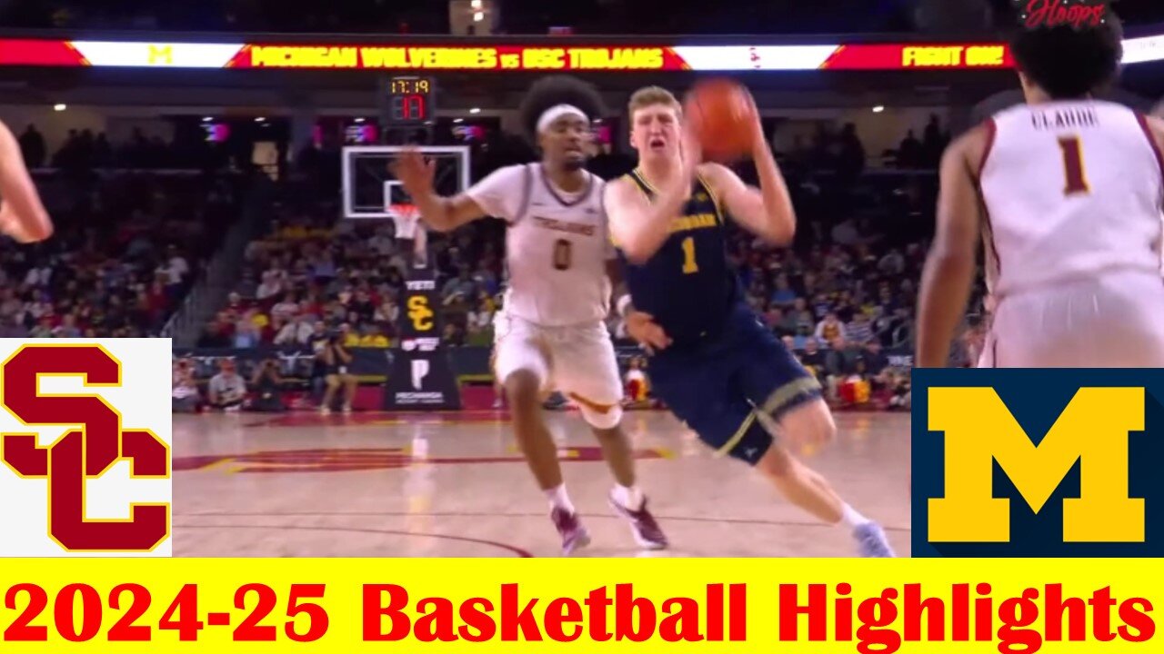 Michigan vs USC Basketball Game Highlights 1 4 2025