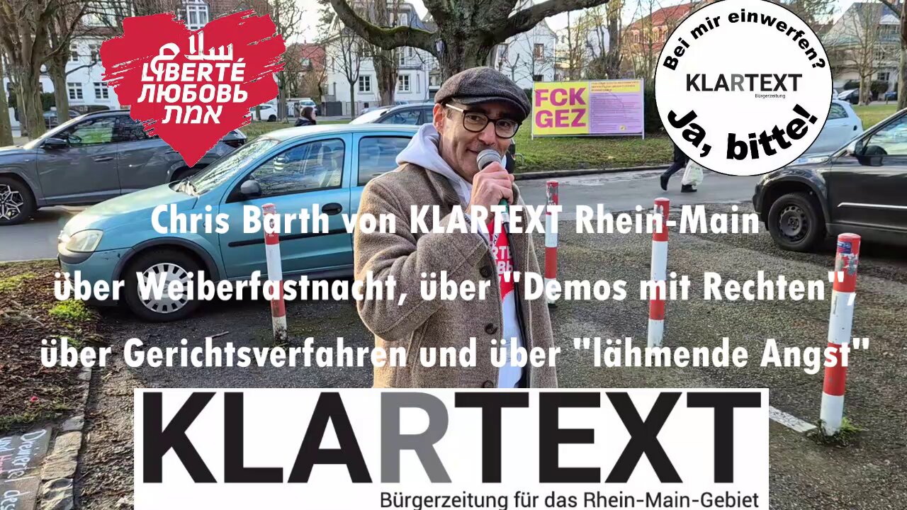 Über Weiberfastnacht, über Demos mit Rechten, über Gerichtsverfahren, über lähmende Angst (ReUpload)