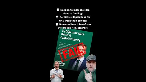 Labour's dentist appointments target is unrealistic⁉️🦷❌