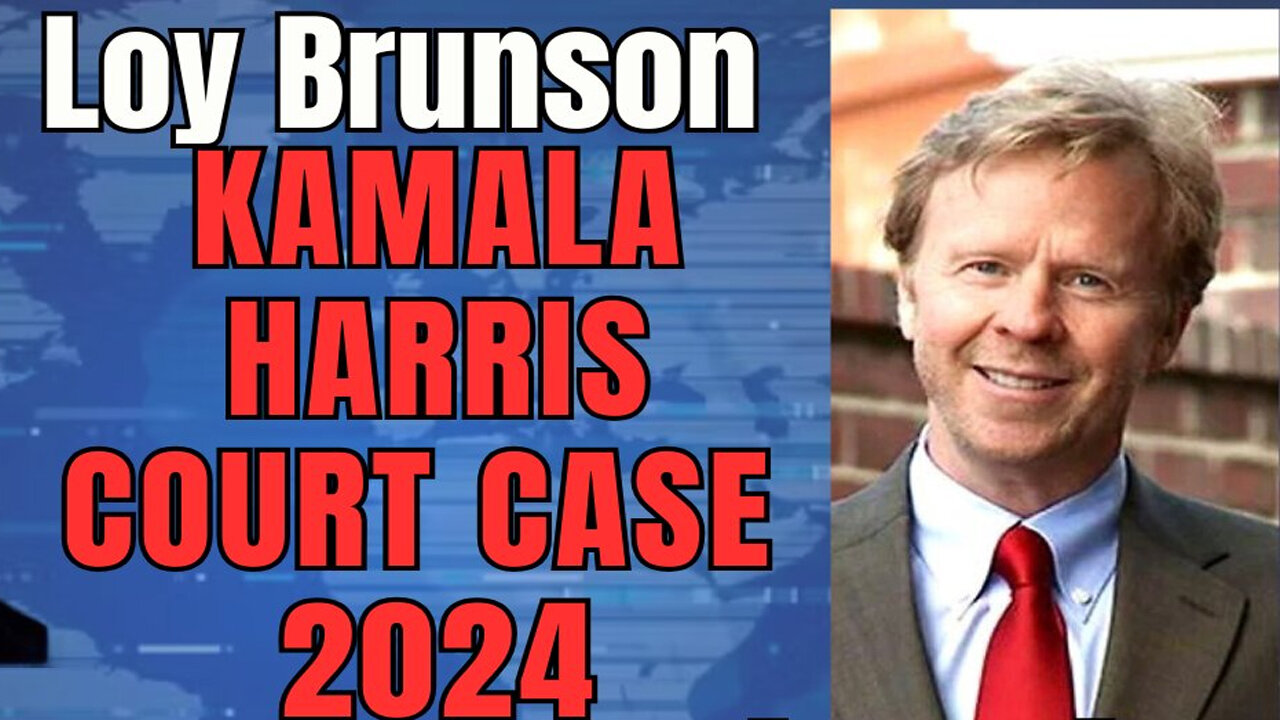 Loy Brunson Unveils Lawsuit Against Kamala Harris - Shocking Legal Battle Revealed