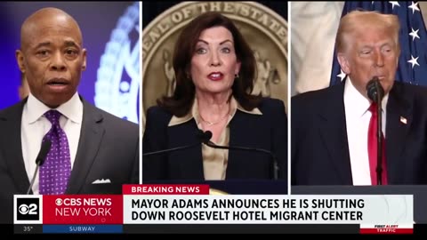 BREAKING: Mayor Eric Adams is shutting down the Roosevelt Hotel migrant