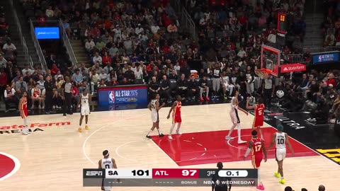 NBA - Trae drills the 3, followed by a Wemby putback at the buzzer!