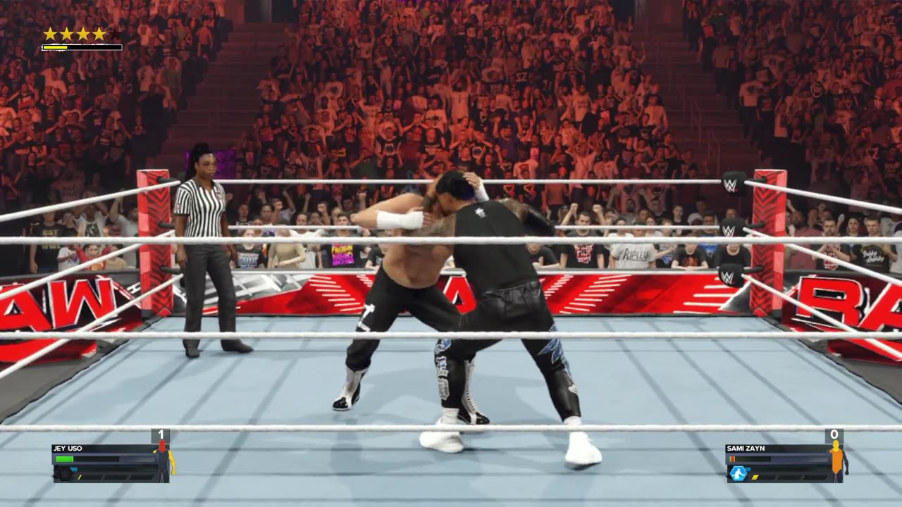 Jey Uso VS Solo Sami Zayn Raw S 1 E 91