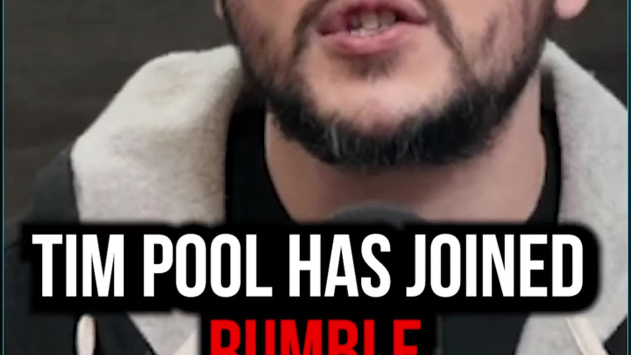 Tim Pool Has Joined Rumble