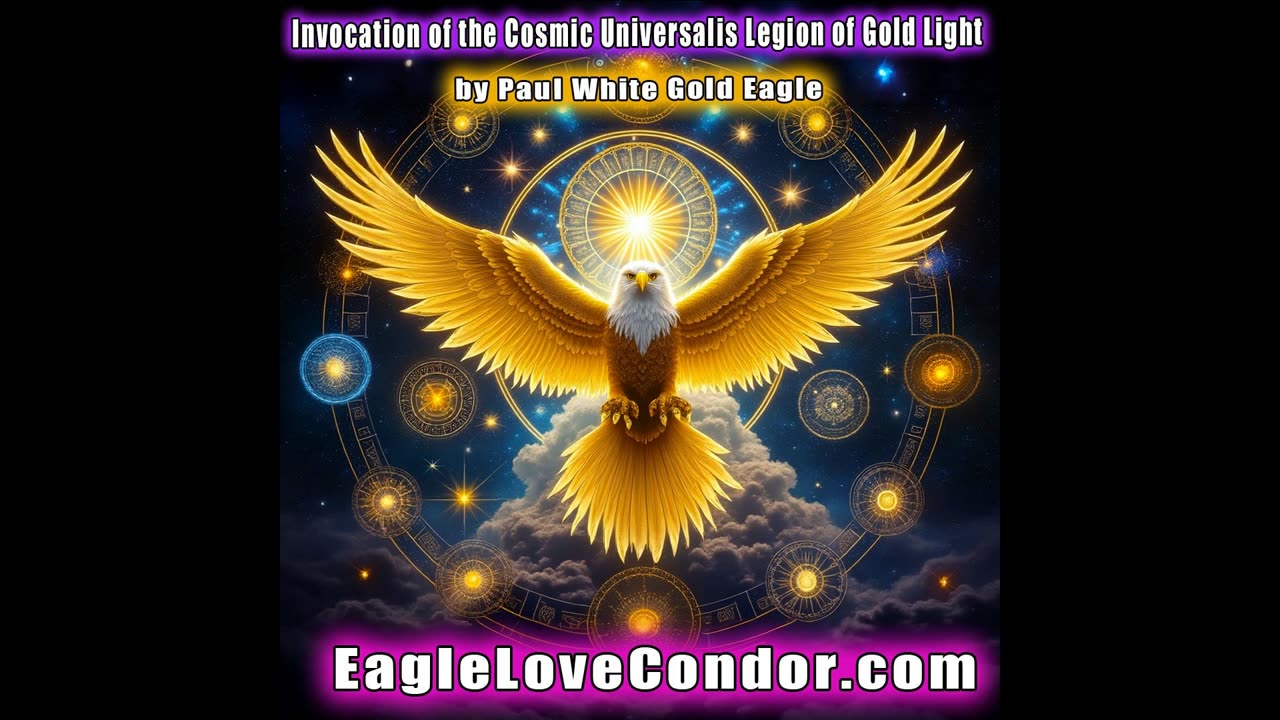 Invocation of the Cosmic Universalis Legion of Gold Light with Paul White Gold Eagle 🕉 #goldenage 🕉