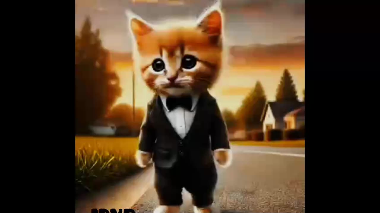 The poor kitten was mocked by its friends for eating dirty ice cream. #JDVB