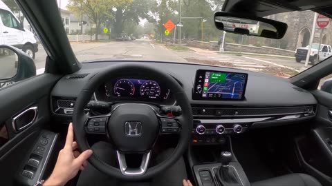 2022 Honda Civic Sport Touring Manual Hatchback - POV Test Drive (Binaural Audio)