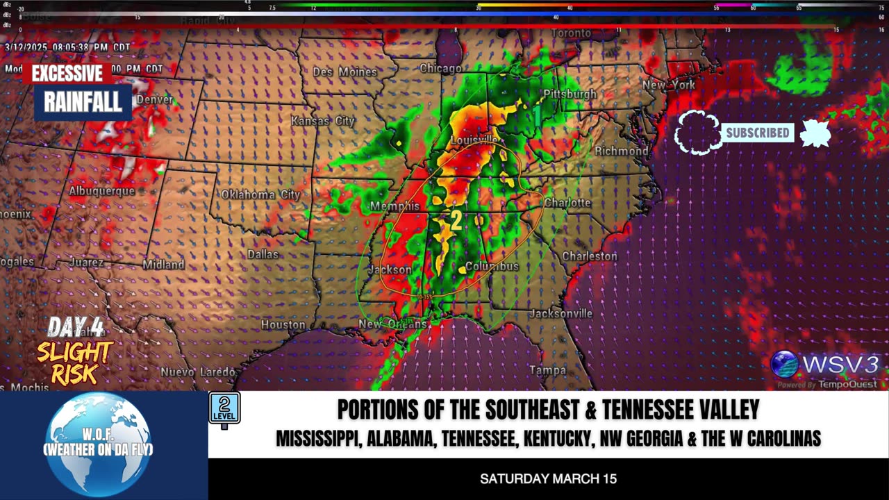 ⚠️ Flash Flood Alert: Southeast Risk This Saturday! 3/12/25 #shorts #weatherupdate