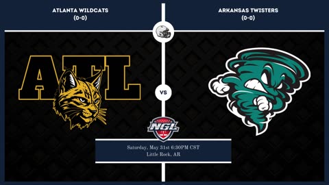 Atlanta Wildcats vs. Arkansas Twisters | National Gridiron League