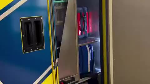 Advanced life saving system technology in a Swiss ambulance