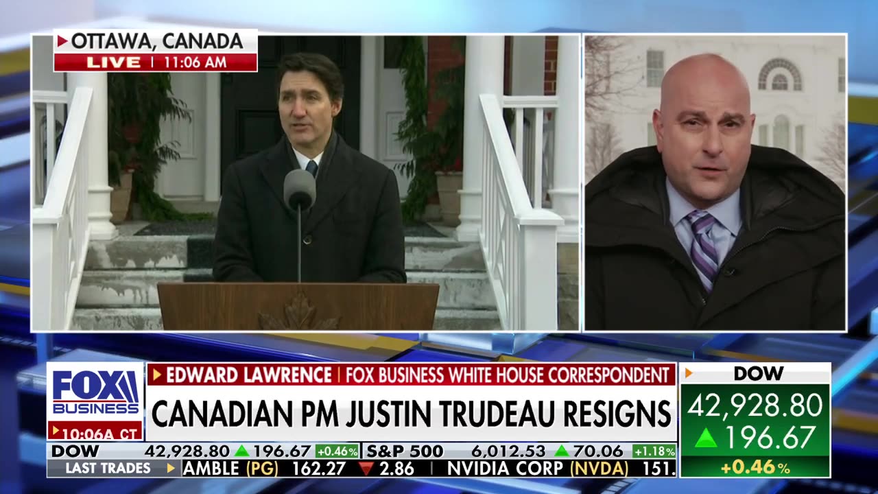 Canadian PM Justin Trudeau resigns