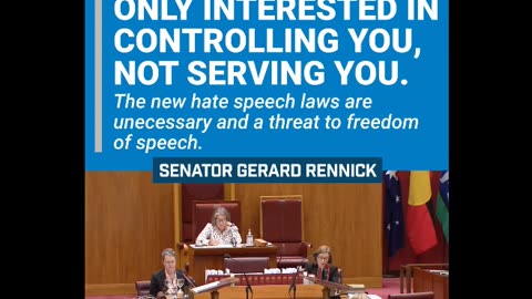 Hate Speech Law Passed in Australia: Challenged by Senator Rennick