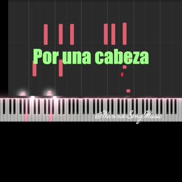 por una cabeza PIANO