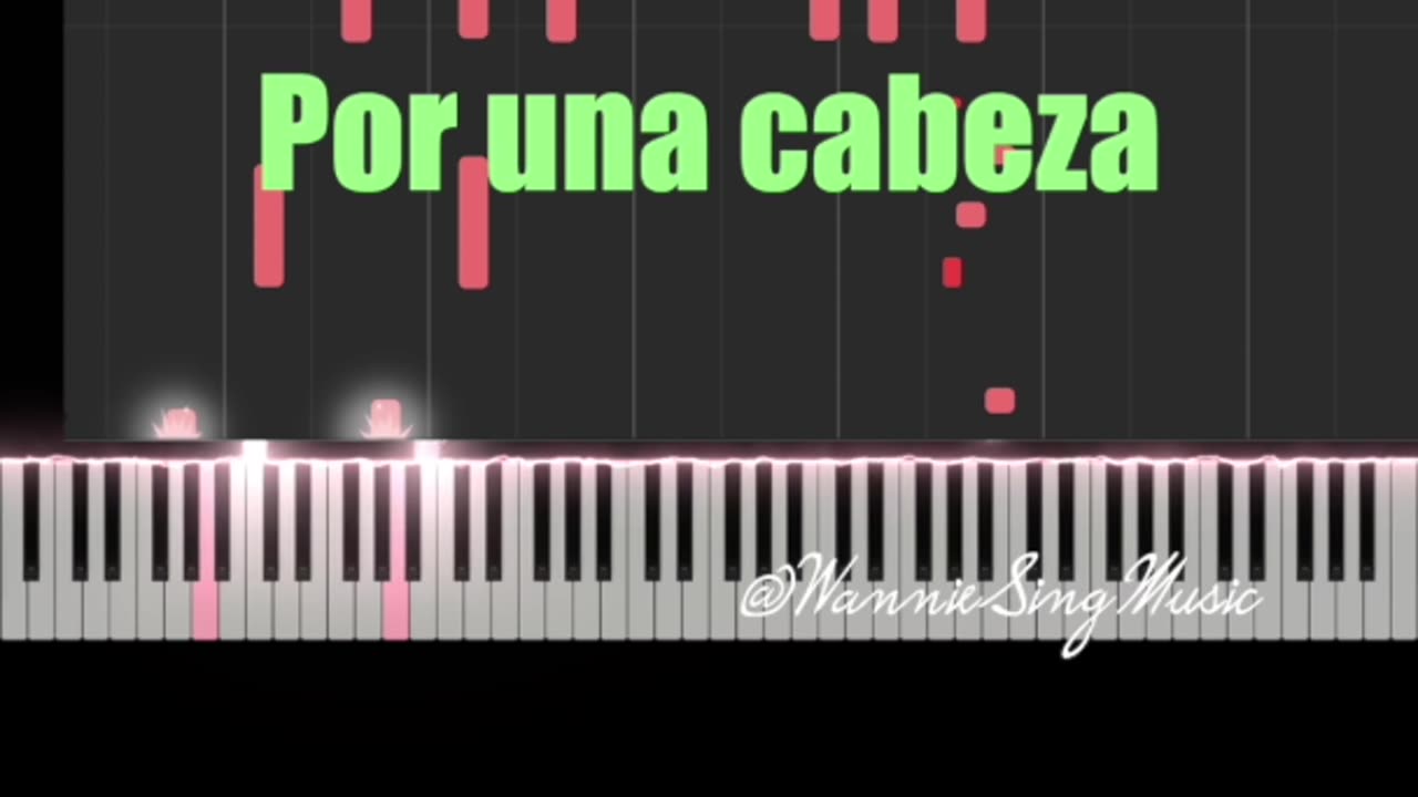 por una cabeza PIANO