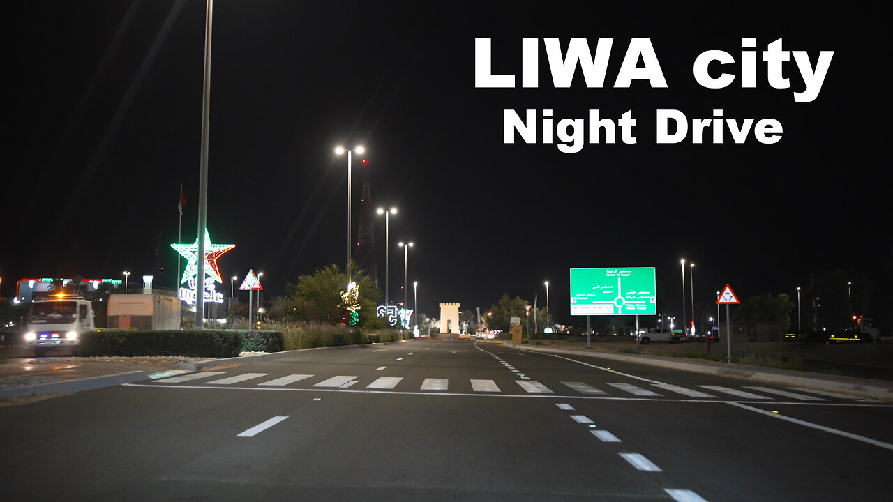 Liwa City Night Drive Abu Dhabi UAE