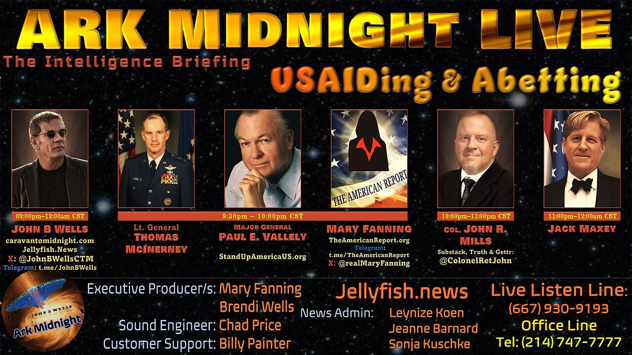 The Intelligence Briefing /USAIDing & Abetting - John B Wells LIVE