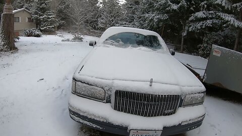 Attempting to Get a Lincoln Town Car STUCK in Snow… Will I Survive?